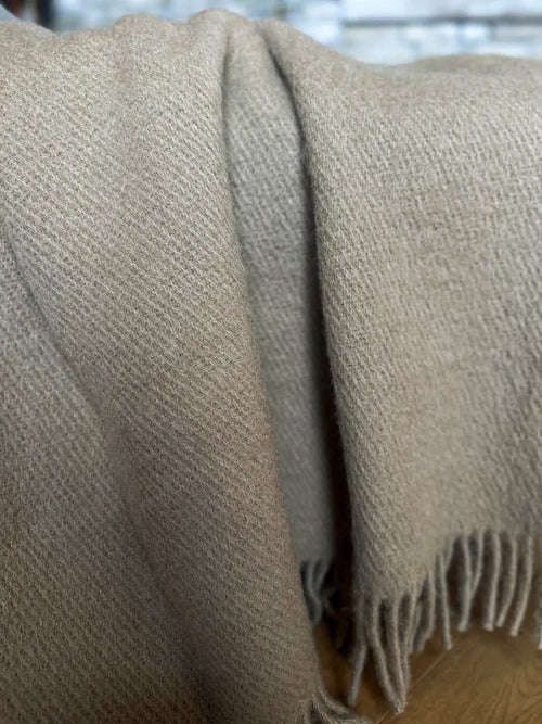100% New Zealand Wool Blanket - Earthy - Harmonia Linens