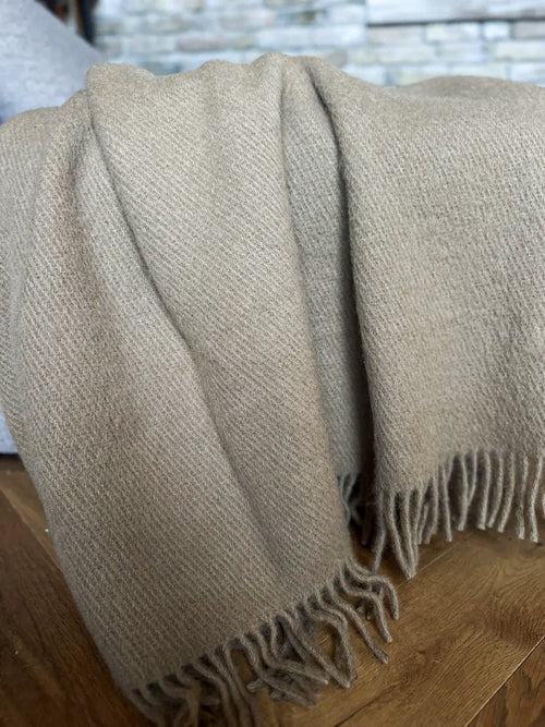 100% New Zealand Wool Blanket - Earthy - Harmonia Linens