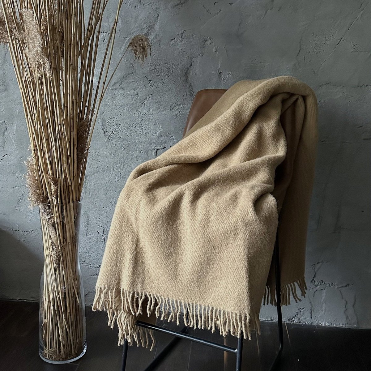 100% New Zealand Wool Blanket - Earthy - Harmonia Linens