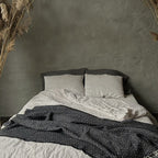 100% New Zealand Wool Blanket - Monochrome - Harmonia Linens