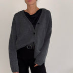 100% Wool Cardigan - Twilight Color - Harmonia Linens