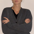 100% Wool Cardigan - Twilight Color - Harmonia Linens