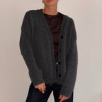100% Wool Cardigan - Twilight Color - Harmonia Linens