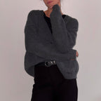 100% Wool Cardigan - Twilight Color - Harmonia Linens