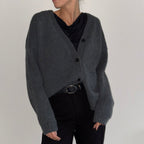 100% Wool Cardigan - Twilight Color - Harmonia Linens