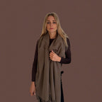 100% Wool Scarf – Earth Brown - Harmonia Linens