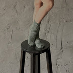 100% Wool Socks - Moss Green - Harmonia Linens