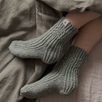 100% Wool Socks - Moss Green - Harmonia Linens