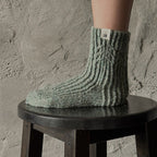 100% Wool Socks - Moss Green - Harmonia Linens