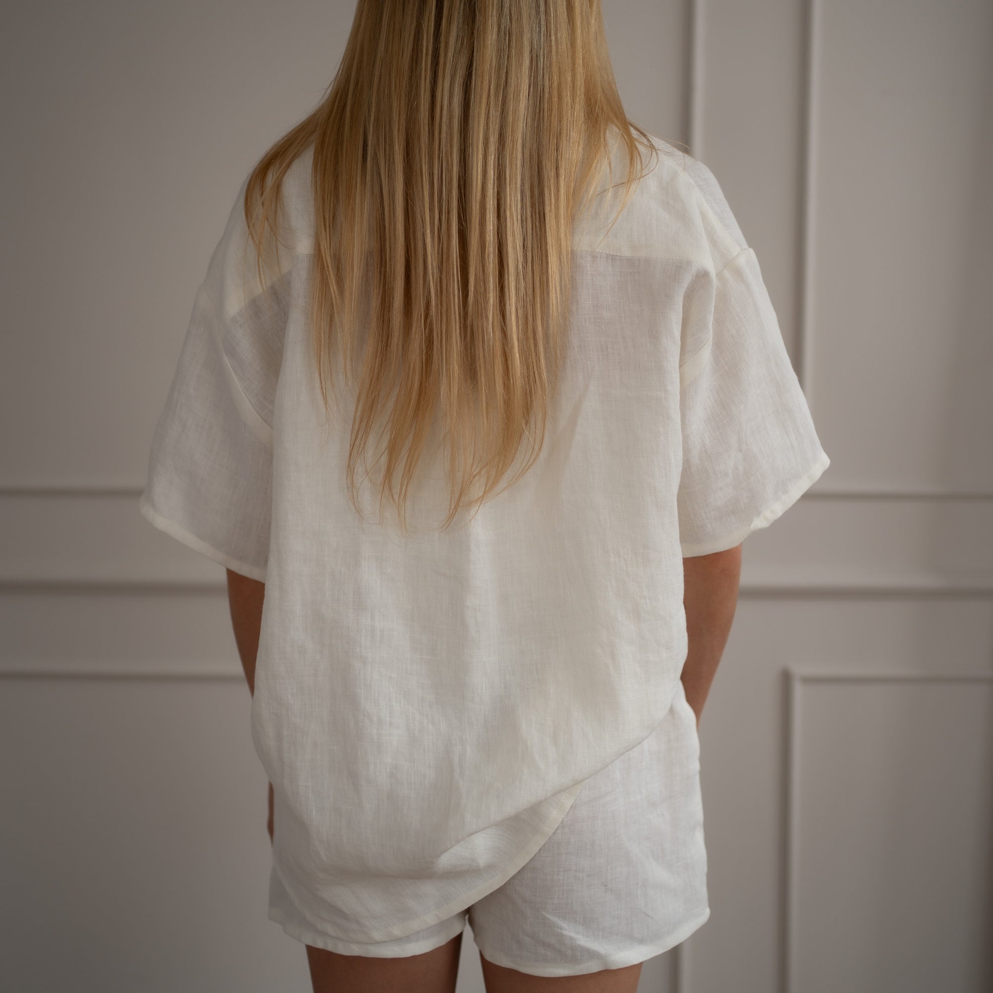 Linen Loungewear – white