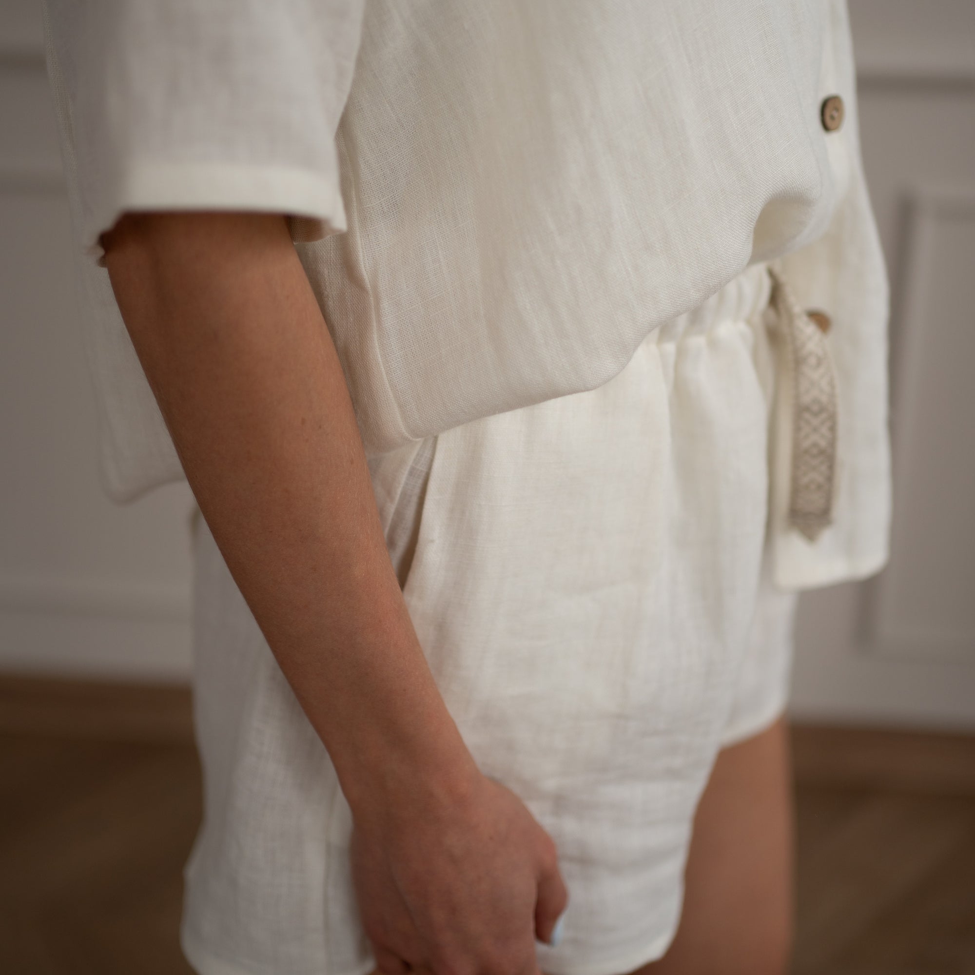 Linen Loungewear – white