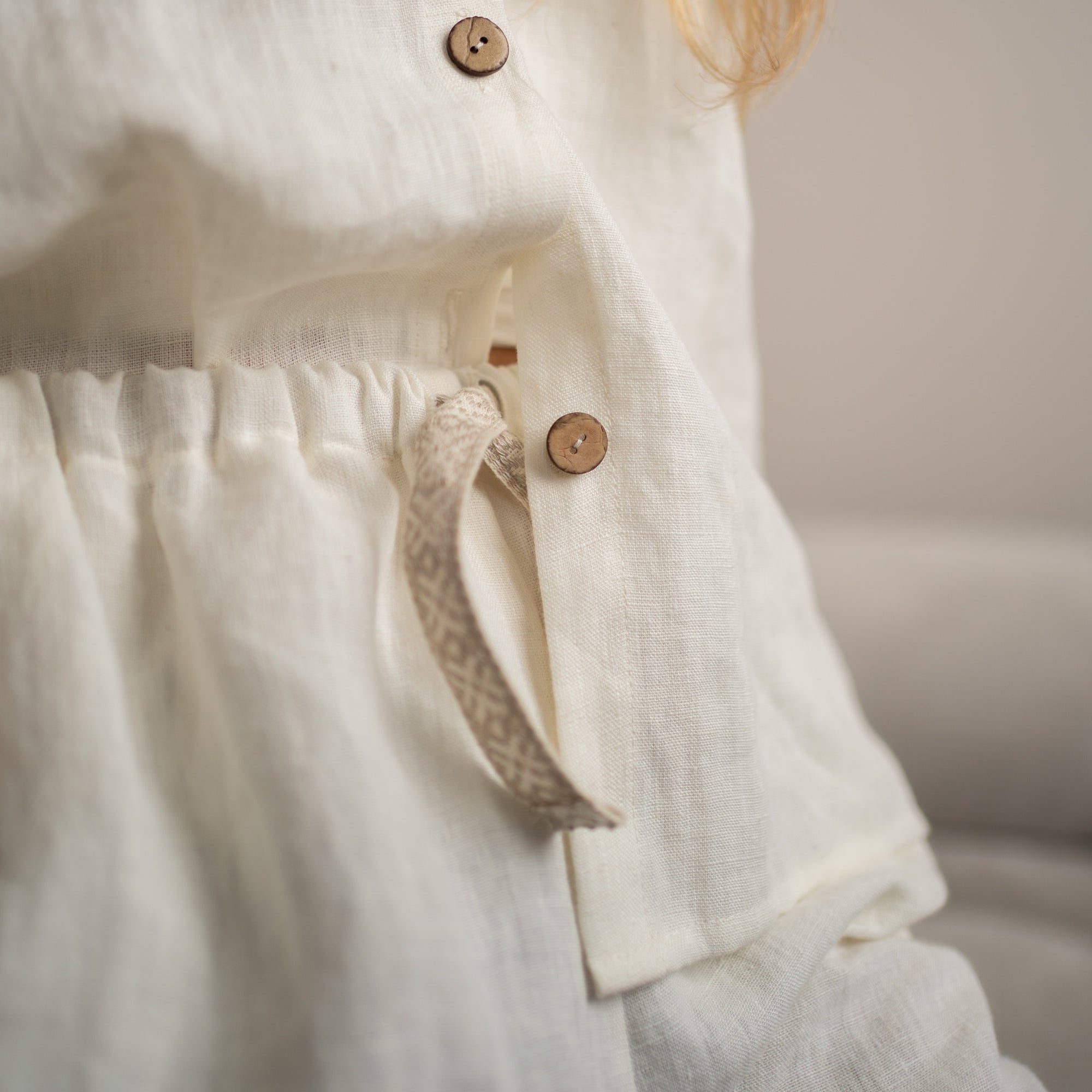 Linen Loungewear – white