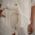 Linen Loungewear – white