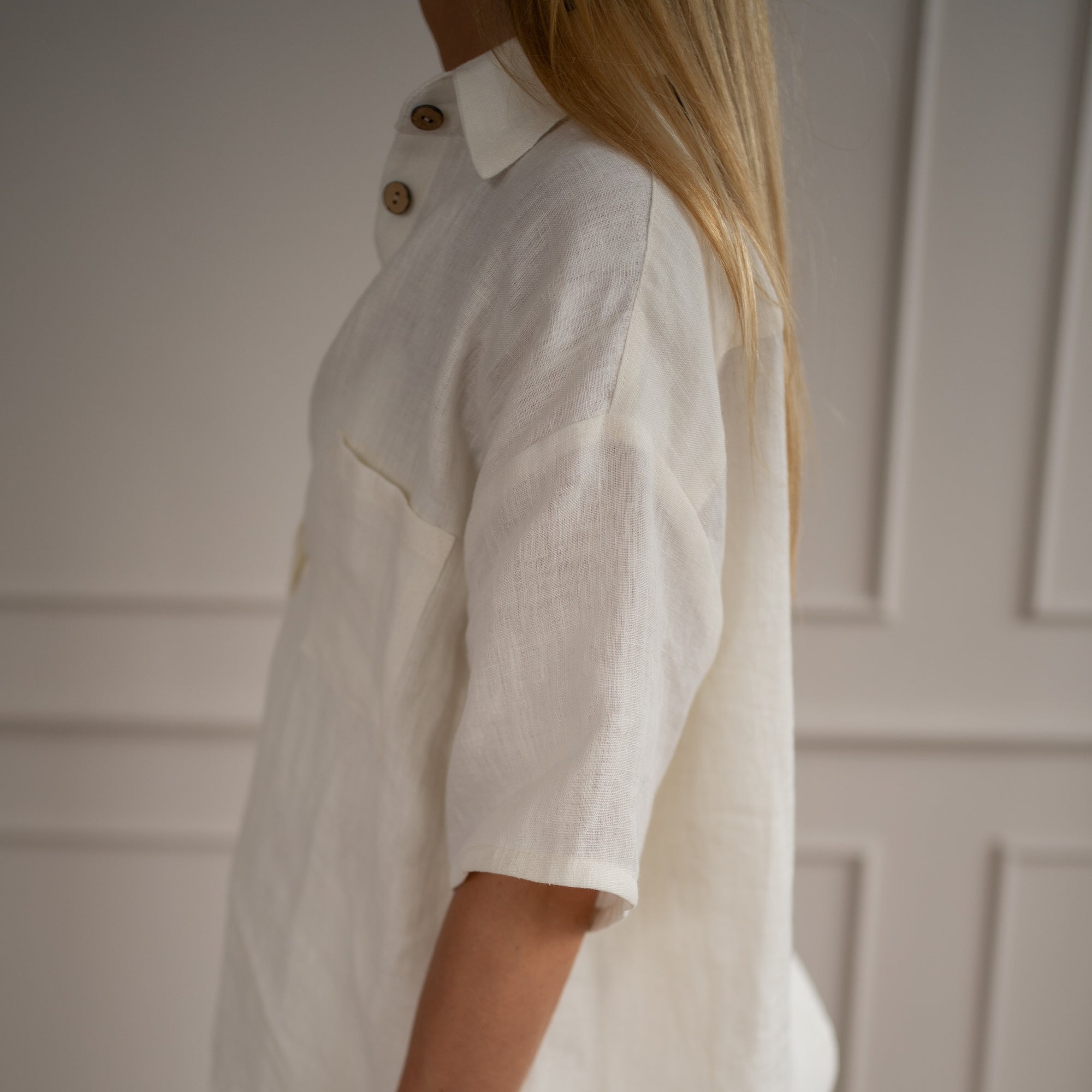 Linen Loungewear – white