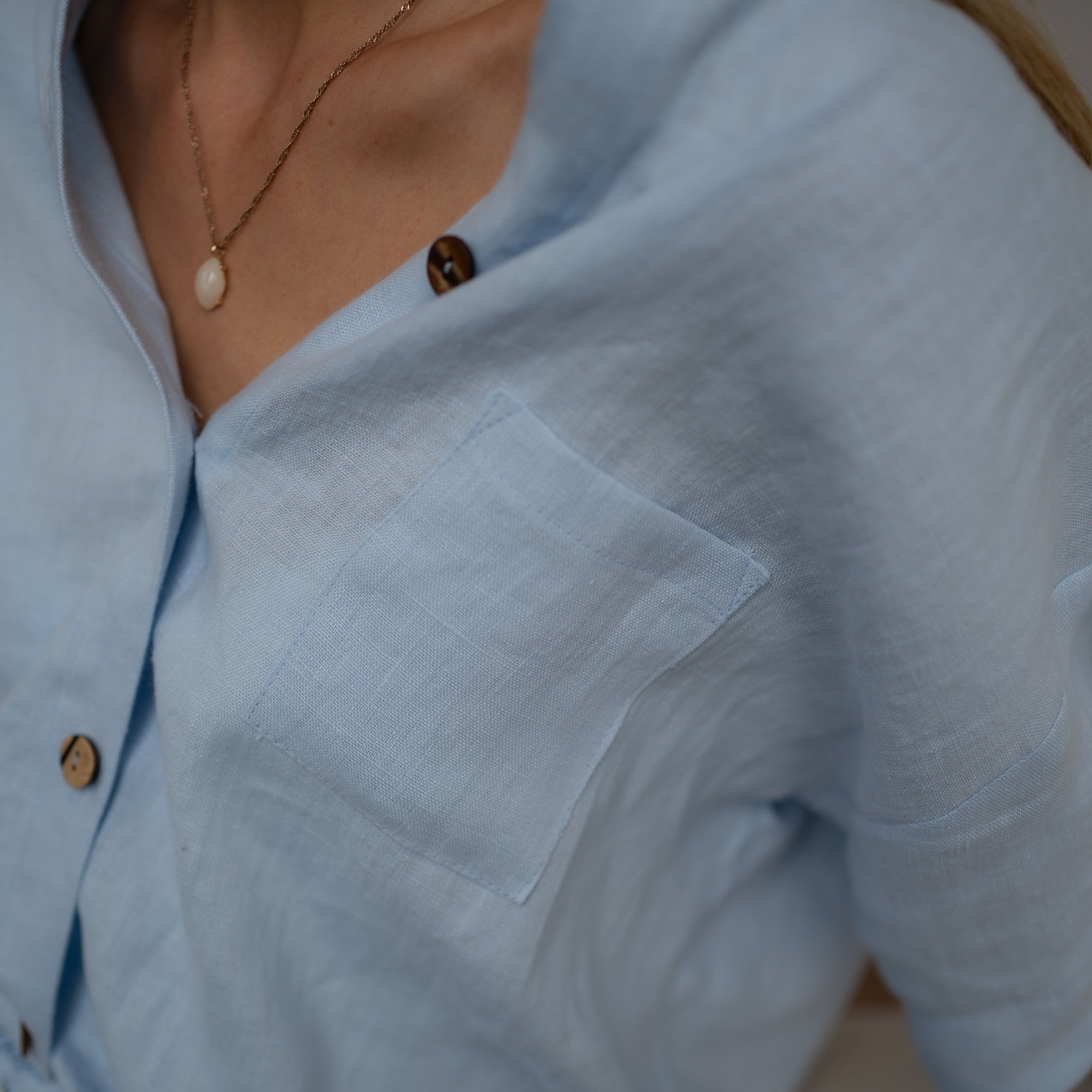 Linen Loungewear – light blue