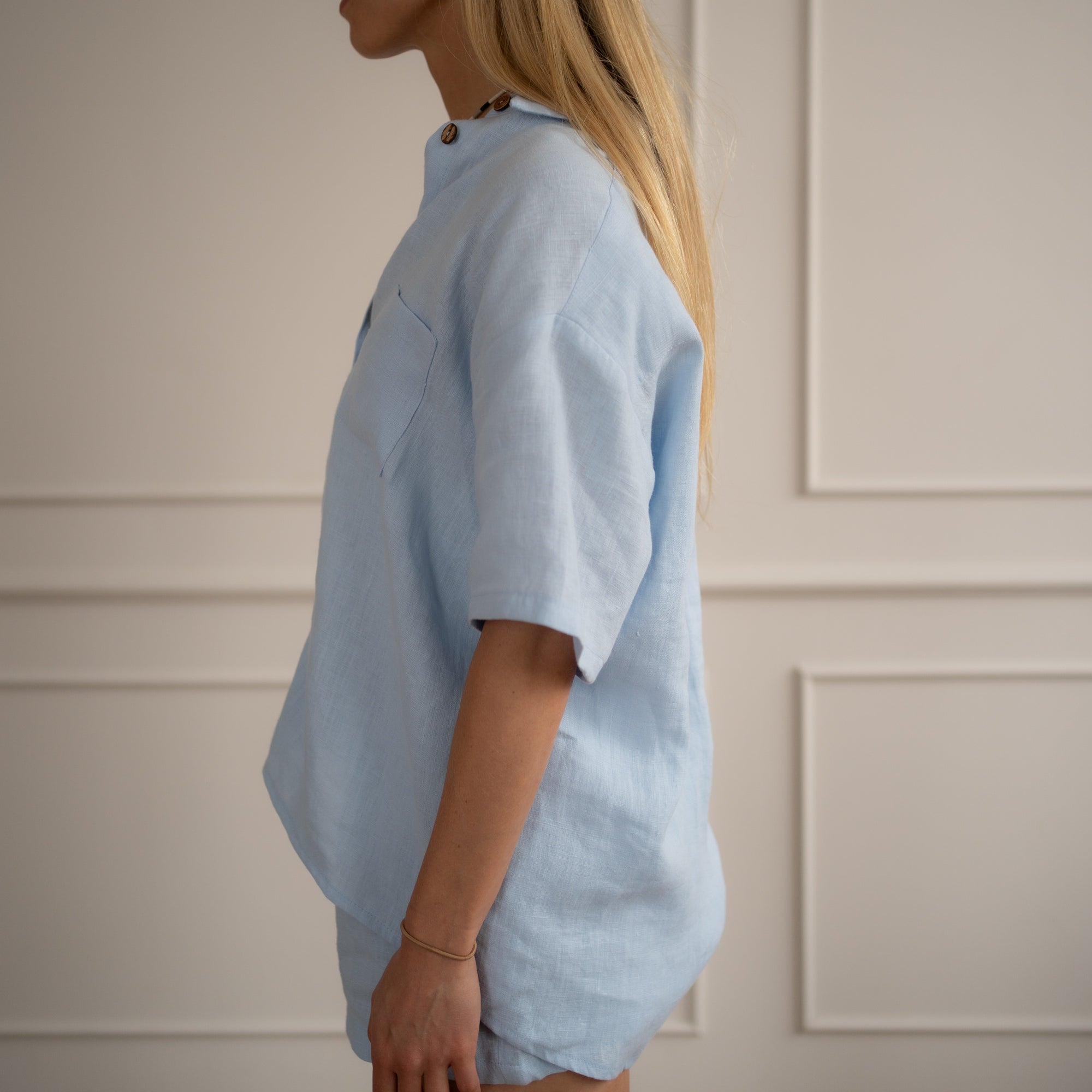 Linen Loungewear – light blue