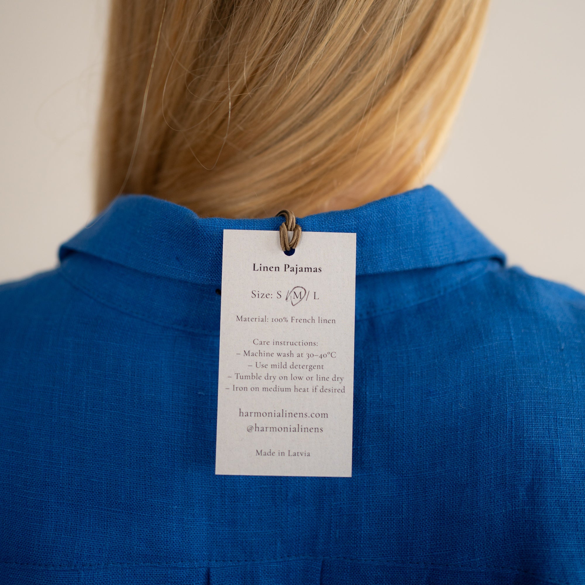 Linen Loungewear – bright blue