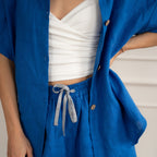 Linen Loungewear – bright blue