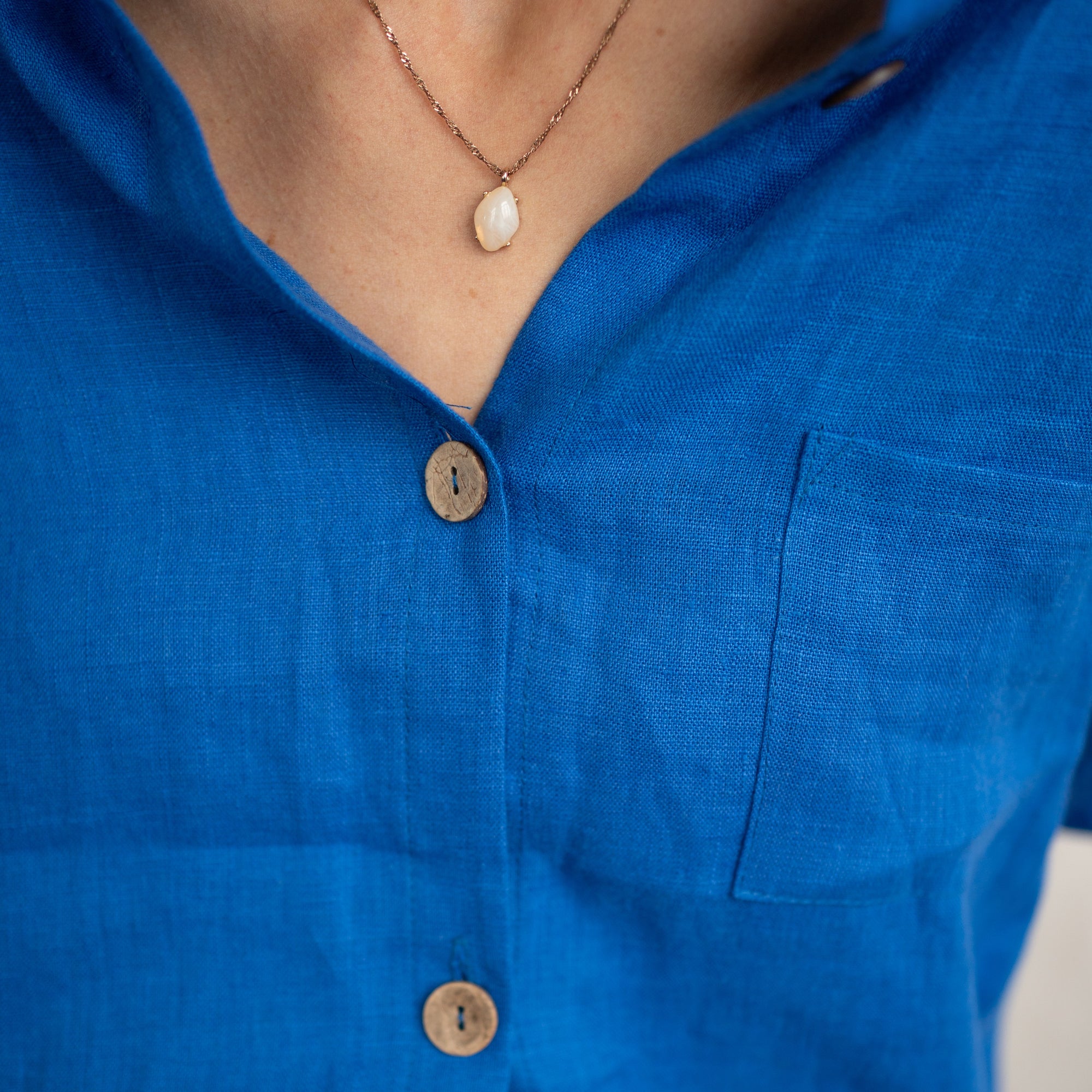 Linen Loungewear – bright blue