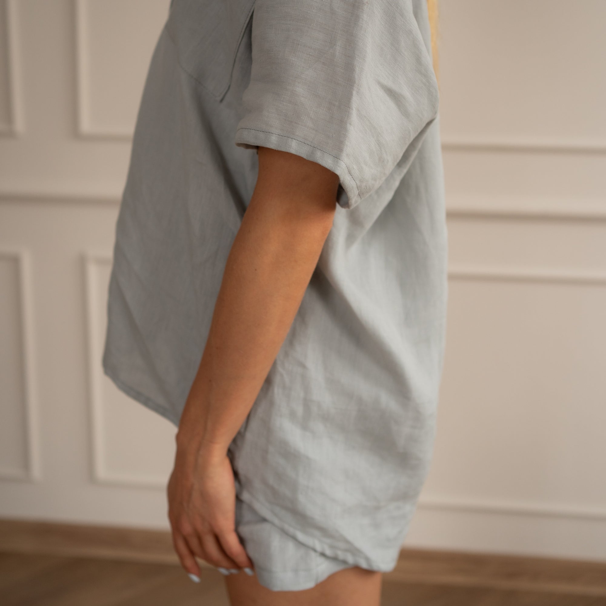 Linen Loungewear – light gray