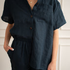 Linen Loungewear – navy