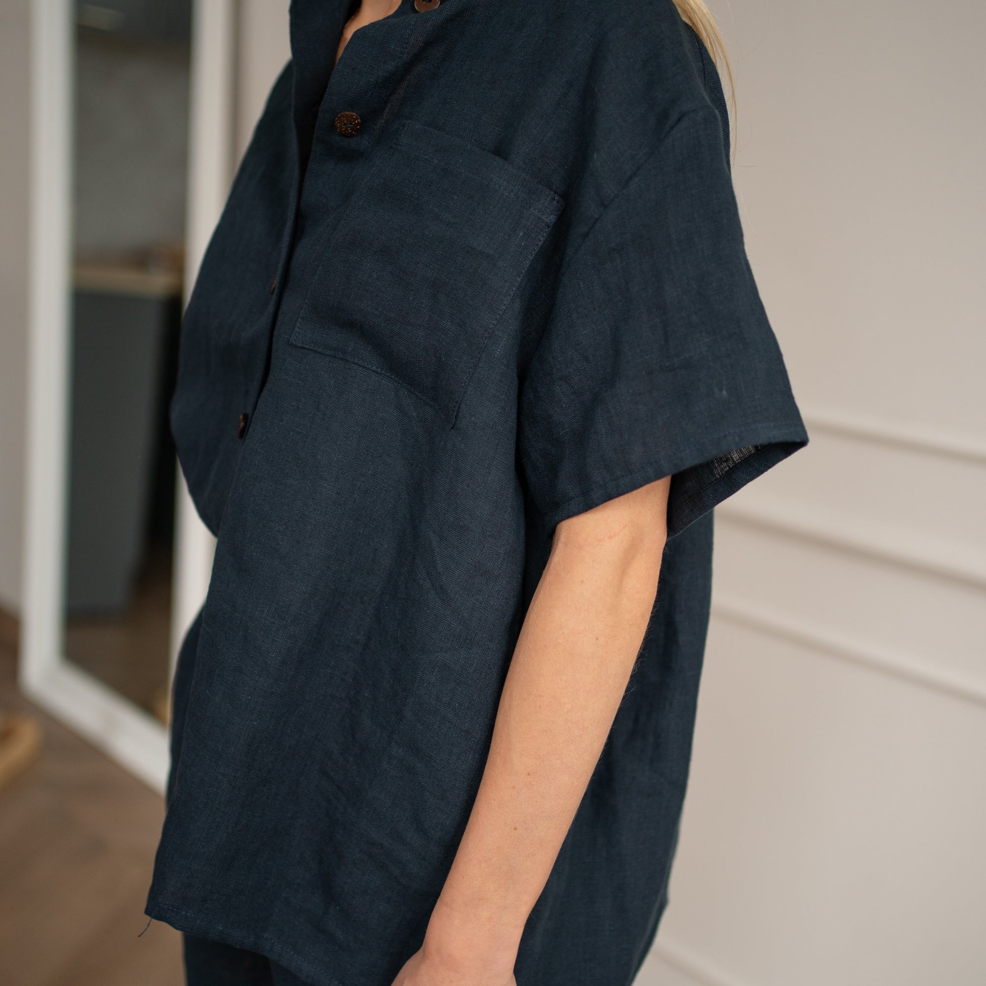 Linen Loungewear – navy