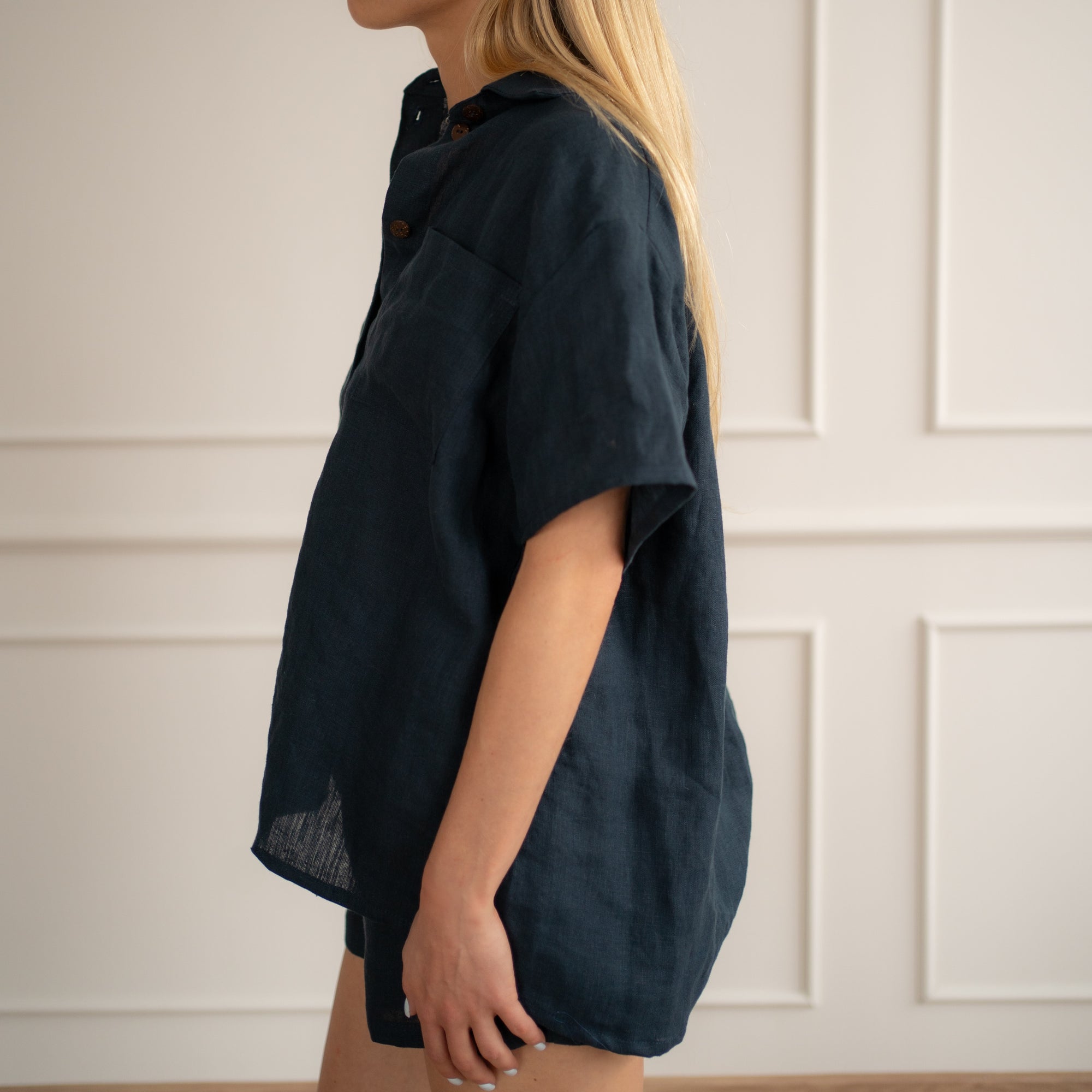 Linen Loungewear – navy