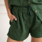 Linen Loungewear – forest green