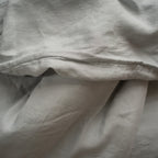 Natural linen bedding set - light gray