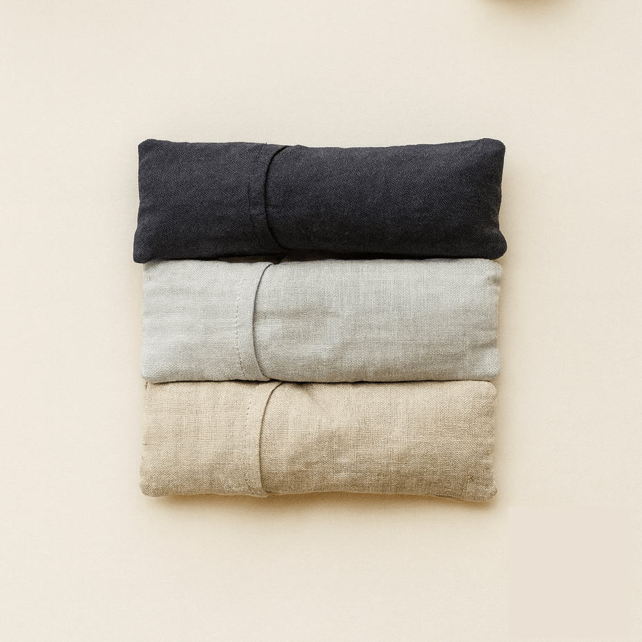 Linen eye mask with lavender & essential oils - Harmonia Linens