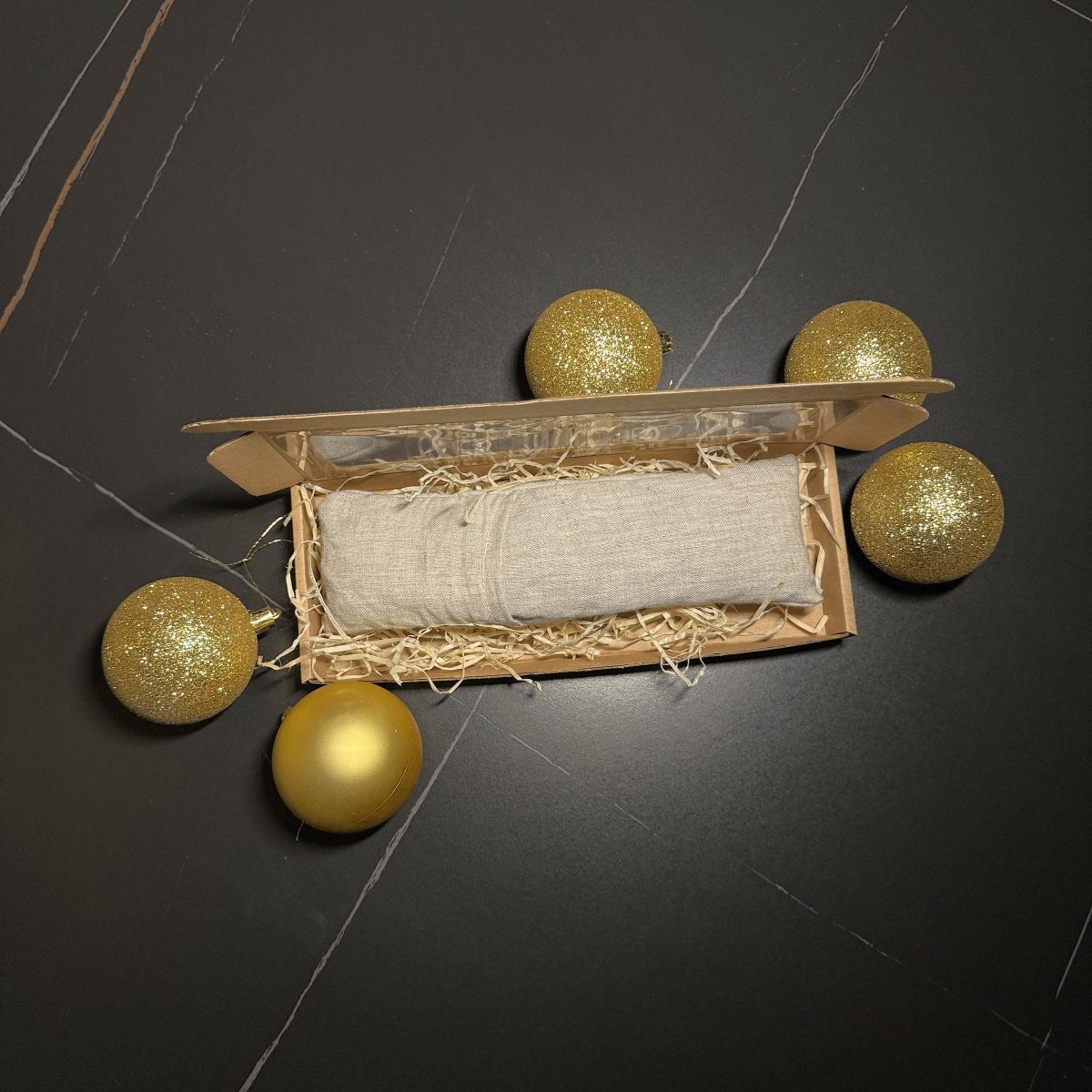 Linen eye mask with lavender & essential oils - Harmonia Linens