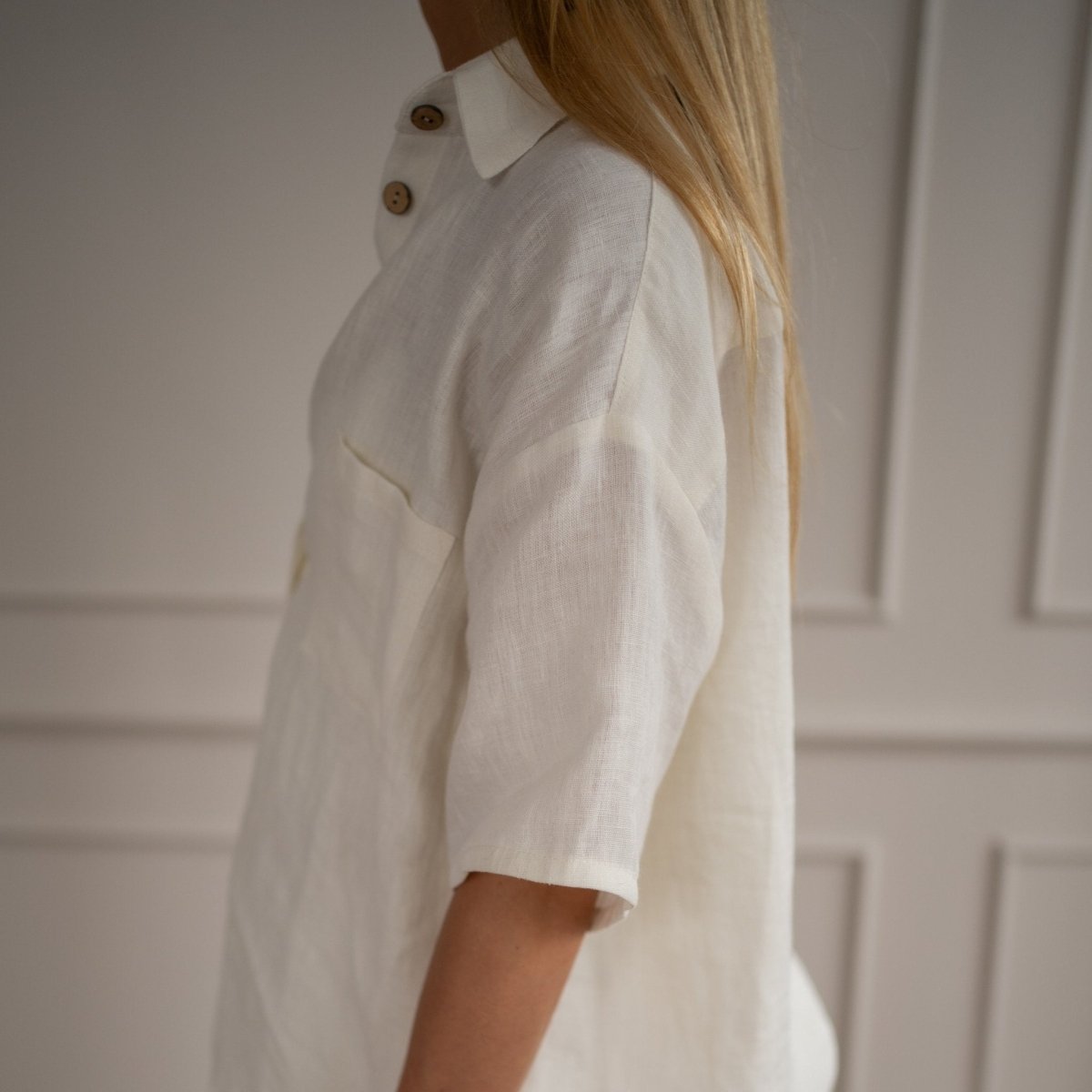 Linen Loungewear – white - Harmonia Linens