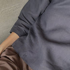 Long Sleeve Linen Shirt - Midnight Blue - Harmonia Linens
