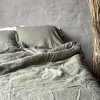 Moss green Scandinavian sleep set - Harmonia Linens