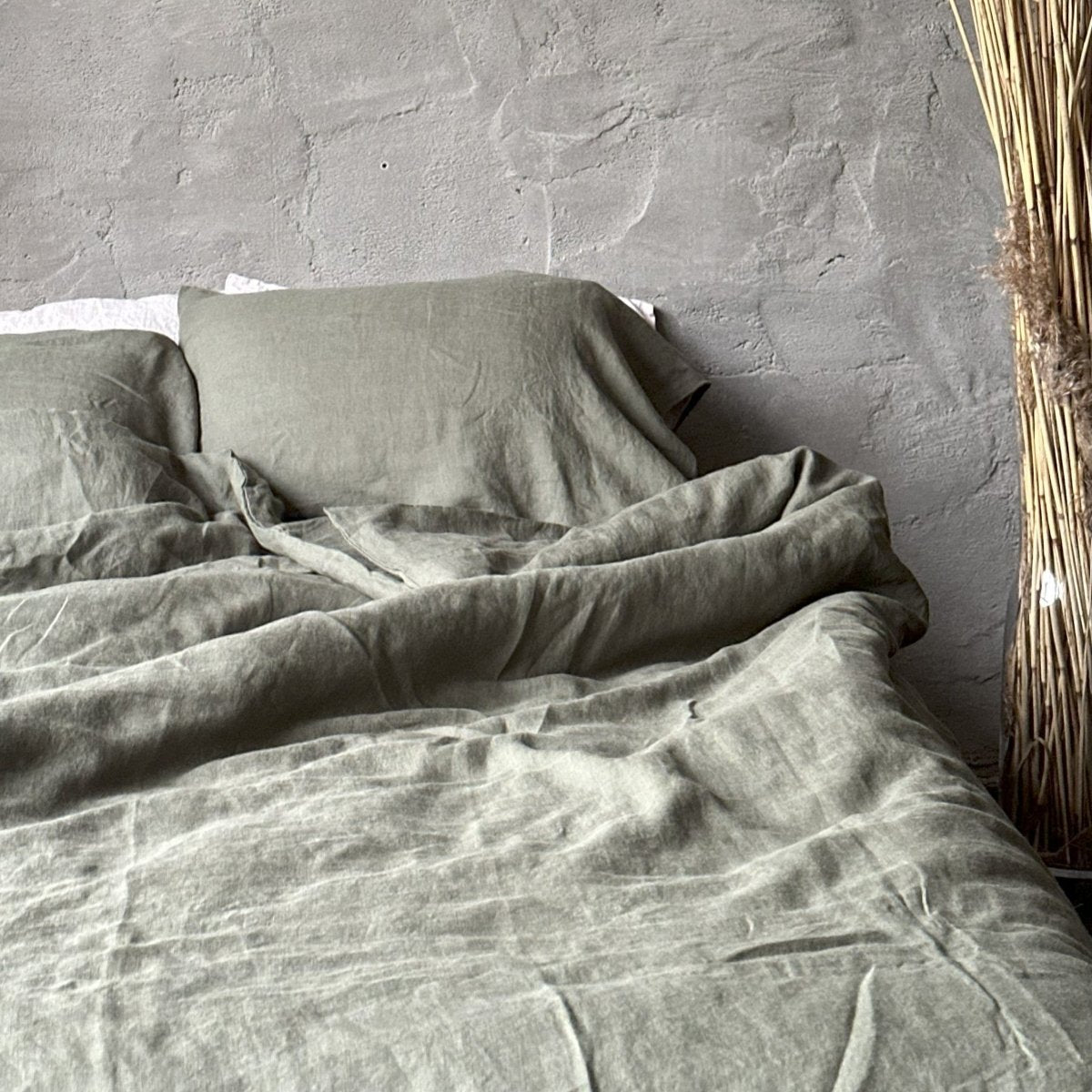 Moss green Scandinavian sleep set - Harmonia Linens