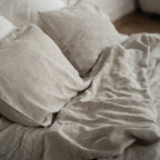 Natural linen bedding set - natural - Harmonia Linens