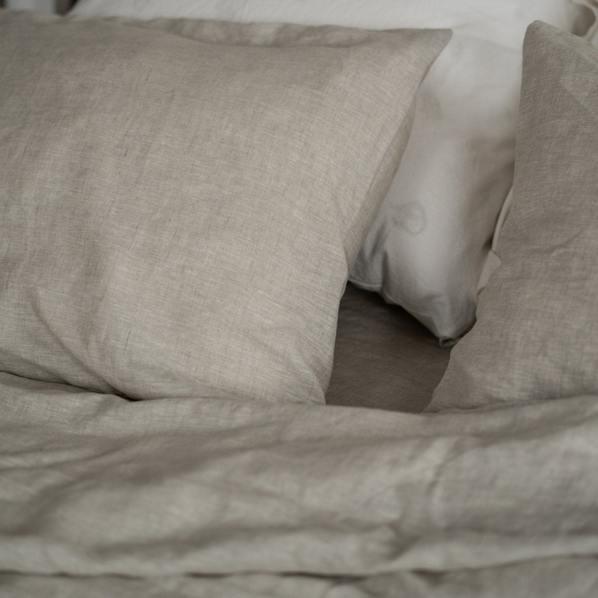 Natural linen bedding set - natural - Harmonia Linens