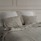 Natural linen bedding set - natural - Harmonia Linens