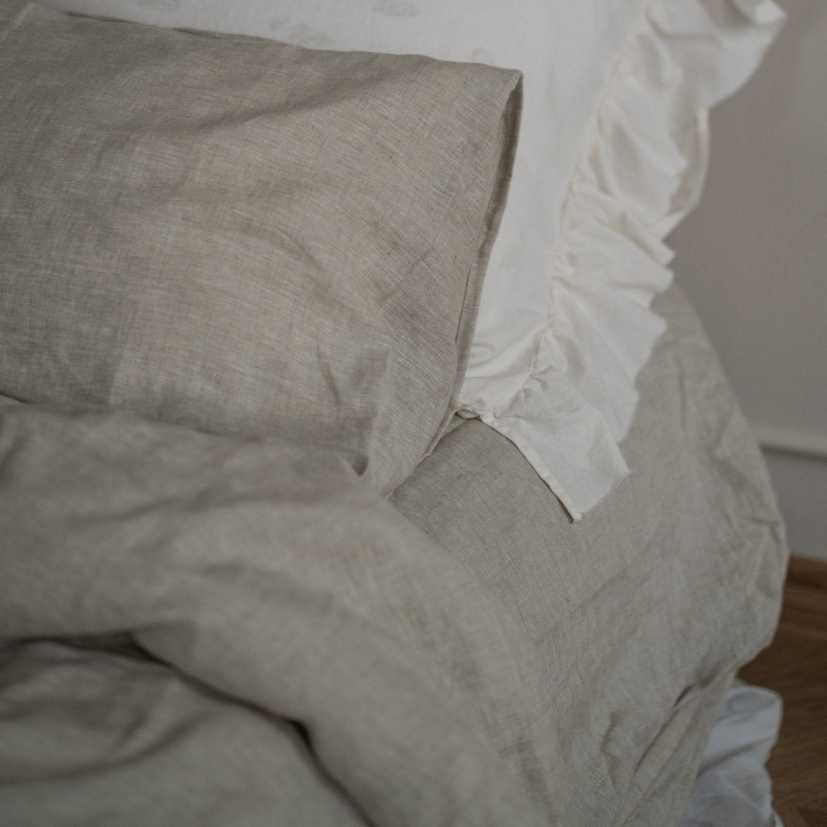 Natural linen bedding set - natural - Harmonia Linens