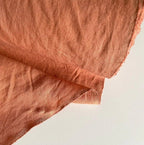 Natural linen duvet cover - Terrakota - Harmonia Linens