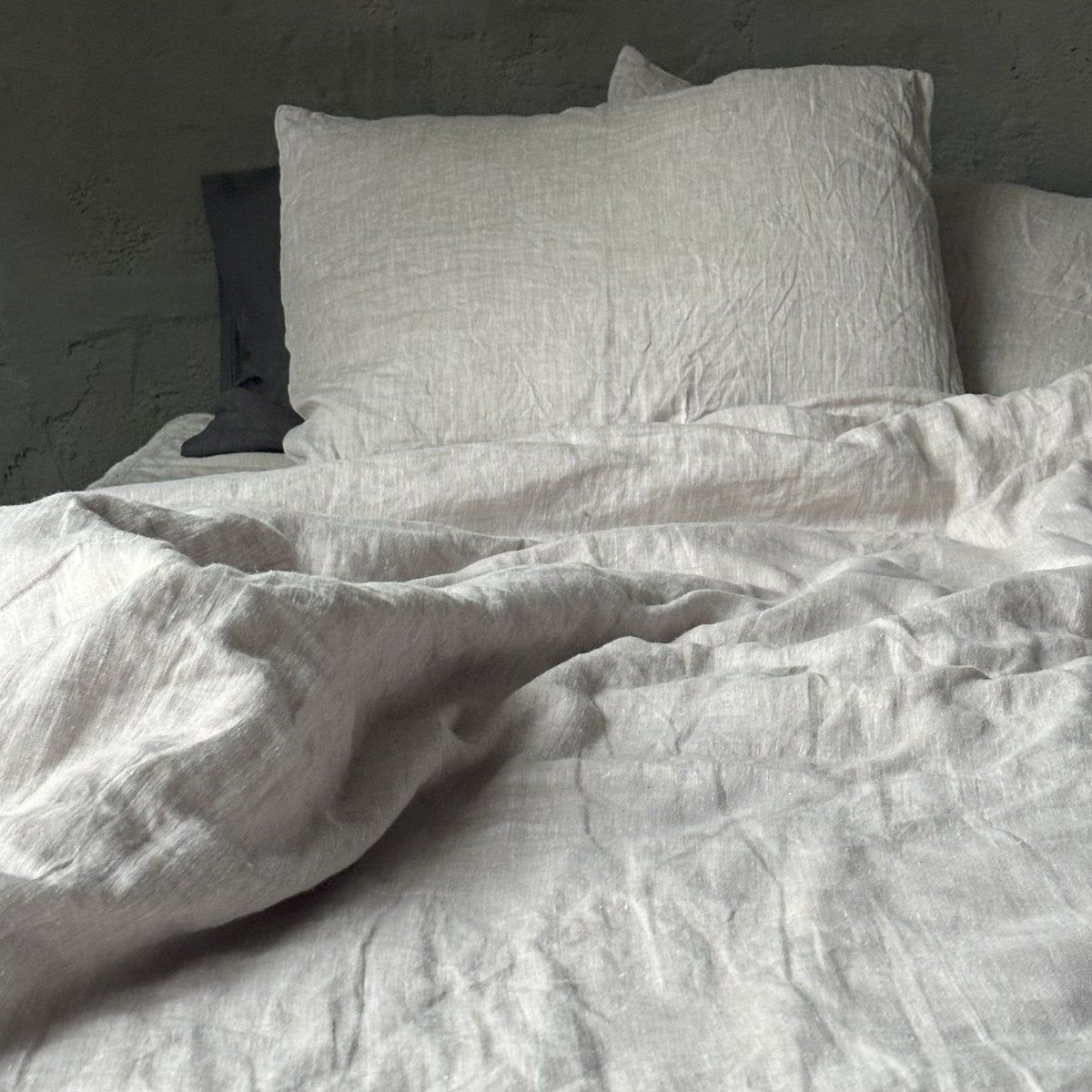 Natural linen duvet - natural - Harmonia Linens