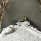Natural linen duvet - natural - Harmonia Linens