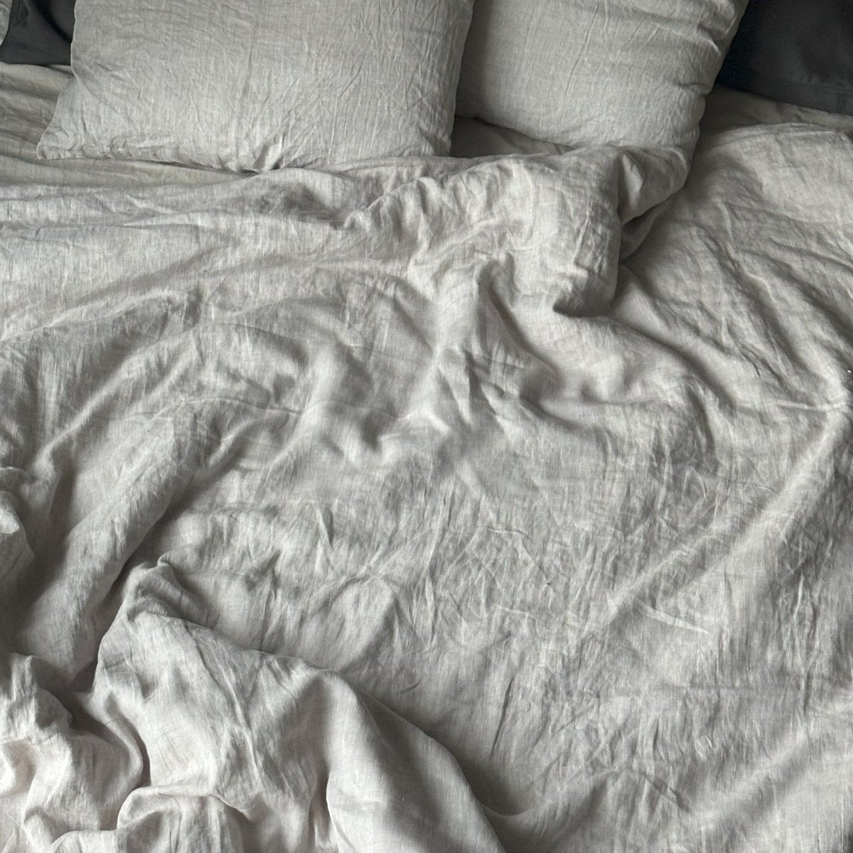 Natural linen duvet - natural - Harmonia Linens