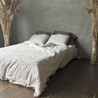 Natural linen duvet - natural - Harmonia Linens