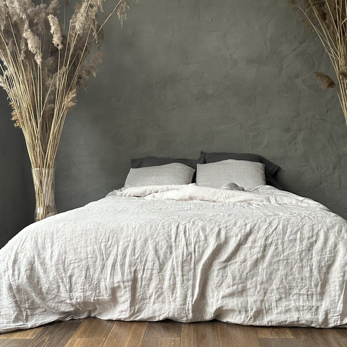 Natural linen duvet - natural - Harmonia Linens