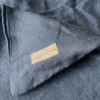 Natural linen duvet - Ocean Blue - Harmonia Linens