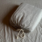 Natural Linen Fitted Sheet - natural - Harmonia Linens