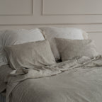 Natural linen bedding set - natural