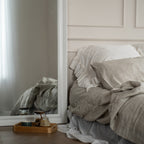 Natural linen bedding set - natural