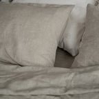 Natural linen bedding set - natural